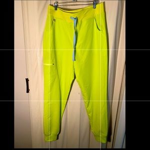 Figs High Waisted Samora Jogger Scrub in Citrine